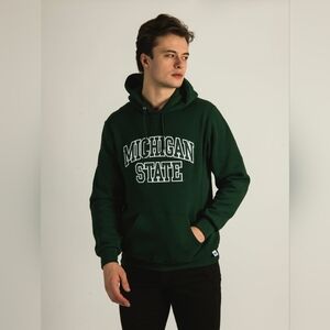 NCAA Varsity Michigan State Pullover Hoodie Large Green White